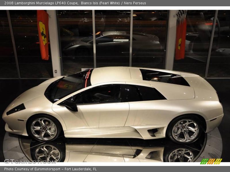 Bianco Isis (Pearl White) / Nero Perseus 2008 Lamborghini Murcielago LP640 Coupe