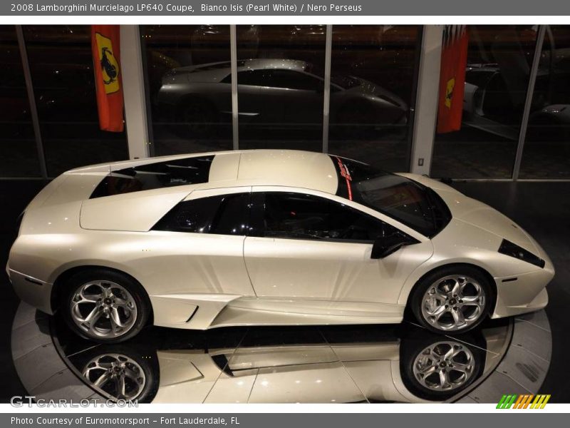 Bianco Isis (Pearl White) / Nero Perseus 2008 Lamborghini Murcielago LP640 Coupe
