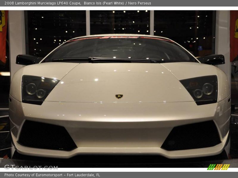 Bianco Isis (Pearl White) / Nero Perseus 2008 Lamborghini Murcielago LP640 Coupe