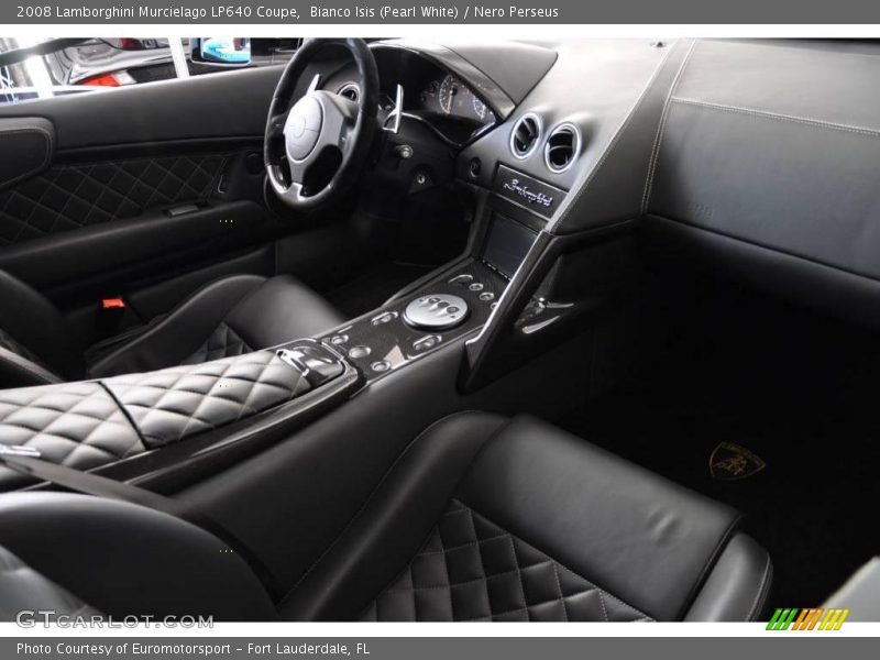 Bianco Isis (Pearl White) / Nero Perseus 2008 Lamborghini Murcielago LP640 Coupe