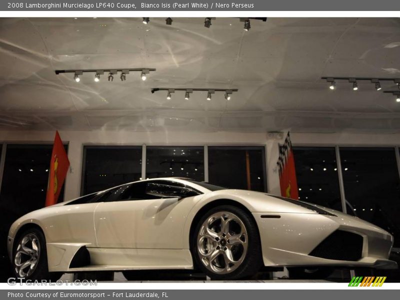 Bianco Isis (Pearl White) / Nero Perseus 2008 Lamborghini Murcielago LP640 Coupe