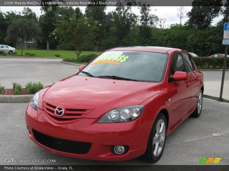 Velocity Red Mica / Black/Red 2006 Mazda MAZDA3 s Hatchback