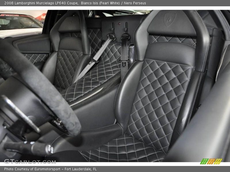 Bianco Isis (Pearl White) / Nero Perseus 2008 Lamborghini Murcielago LP640 Coupe