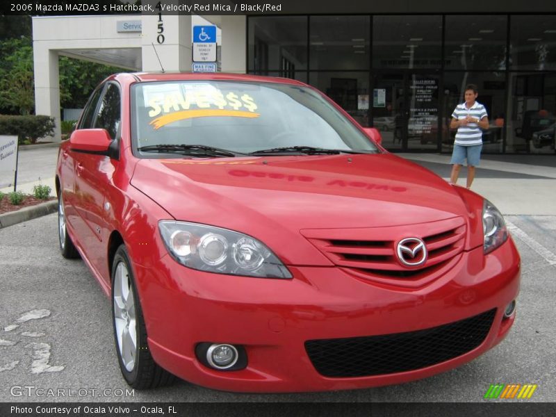 Velocity Red Mica / Black/Red 2006 Mazda MAZDA3 s Hatchback
