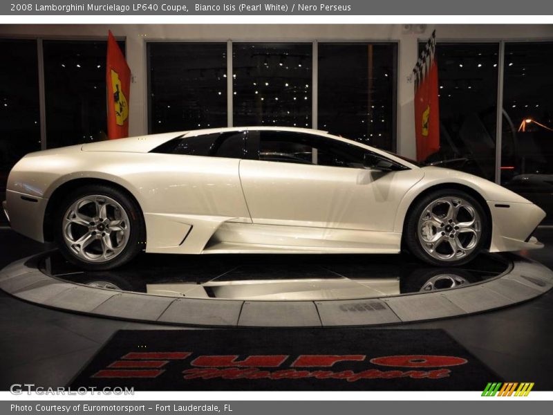Bianco Isis (Pearl White) / Nero Perseus 2008 Lamborghini Murcielago LP640 Coupe