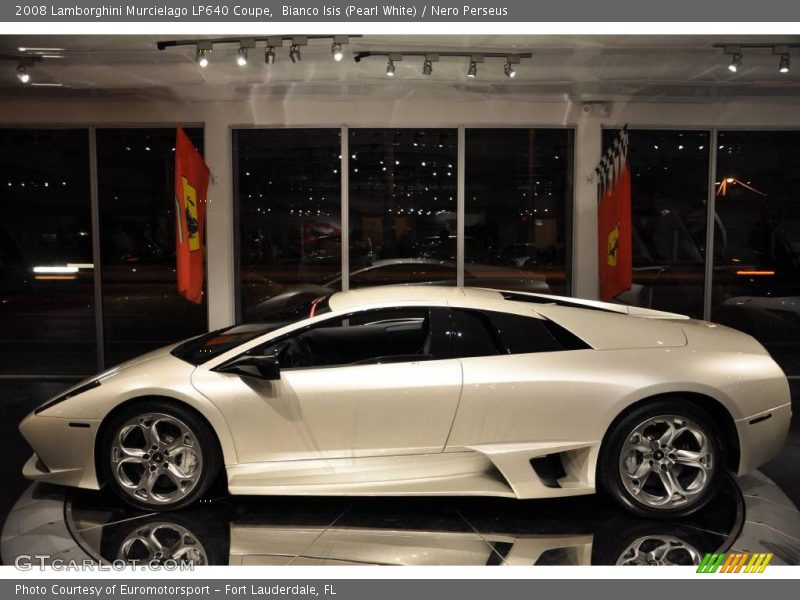 Bianco Isis (Pearl White) / Nero Perseus 2008 Lamborghini Murcielago LP640 Coupe