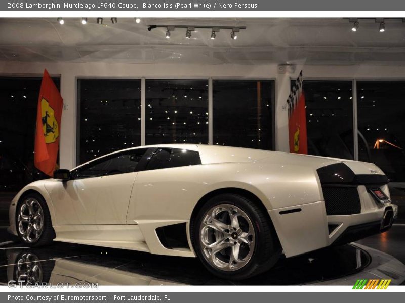 Bianco Isis (Pearl White) / Nero Perseus 2008 Lamborghini Murcielago LP640 Coupe