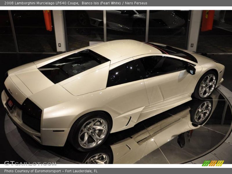 Bianco Isis (Pearl White) / Nero Perseus 2008 Lamborghini Murcielago LP640 Coupe