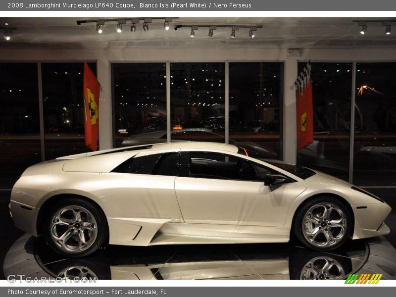 Bianco Isis (Pearl White) / Nero Perseus 2008 Lamborghini Murcielago LP640 Coupe