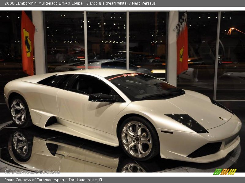 Bianco Isis (Pearl White) / Nero Perseus 2008 Lamborghini Murcielago LP640 Coupe