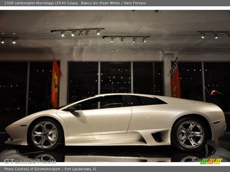 Bianco Isis (Pearl White) / Nero Perseus 2008 Lamborghini Murcielago LP640 Coupe