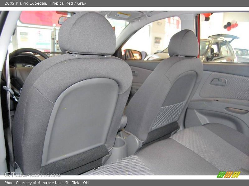 Tropical Red / Gray 2009 Kia Rio LX Sedan