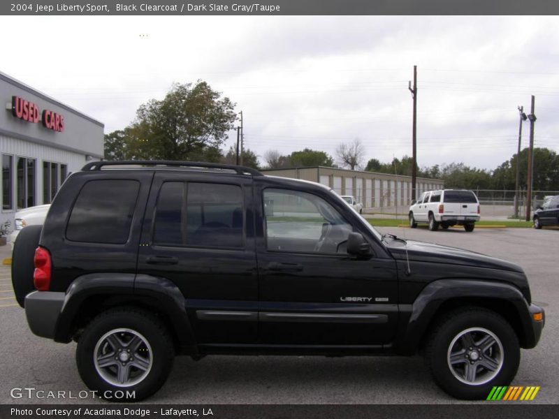 Black Clearcoat / Dark Slate Gray/Taupe 2004 Jeep Liberty Sport