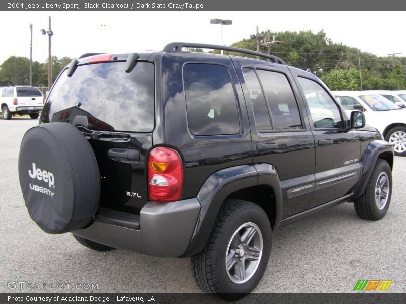 Black Clearcoat / Dark Slate Gray/Taupe 2004 Jeep Liberty Sport
