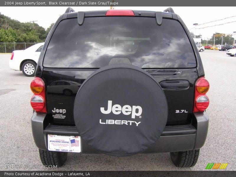Black Clearcoat / Dark Slate Gray/Taupe 2004 Jeep Liberty Sport