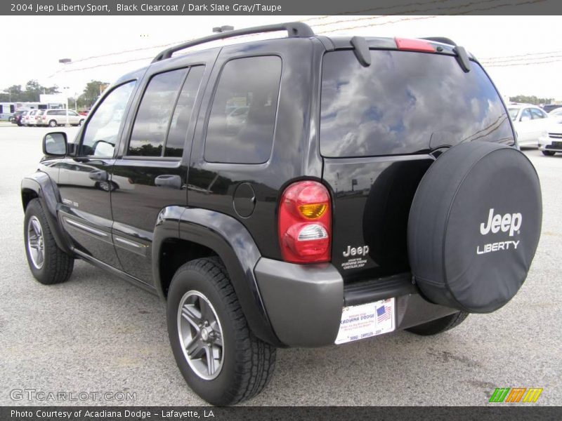 Black Clearcoat / Dark Slate Gray/Taupe 2004 Jeep Liberty Sport