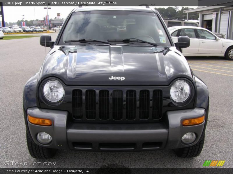 Black Clearcoat / Dark Slate Gray/Taupe 2004 Jeep Liberty Sport