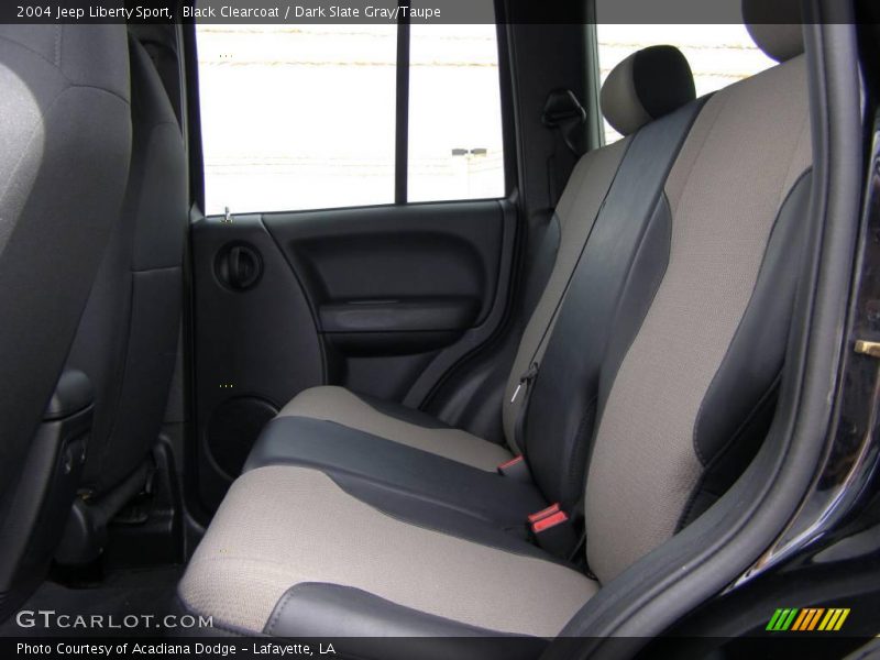 Black Clearcoat / Dark Slate Gray/Taupe 2004 Jeep Liberty Sport