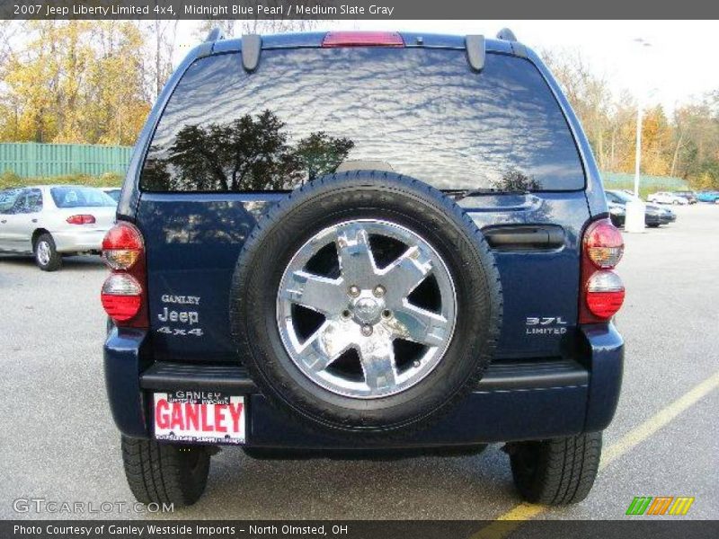 Midnight Blue Pearl / Medium Slate Gray 2007 Jeep Liberty Limited 4x4
