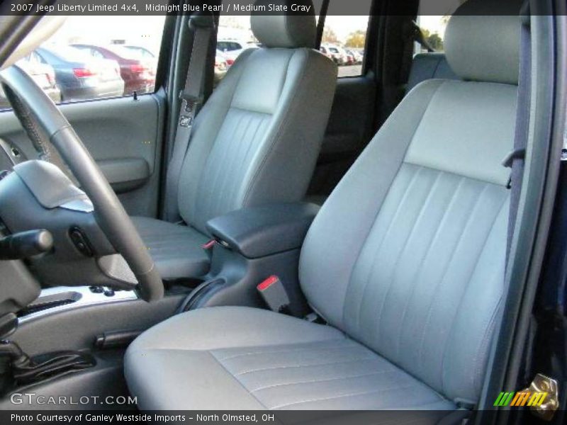 Midnight Blue Pearl / Medium Slate Gray 2007 Jeep Liberty Limited 4x4