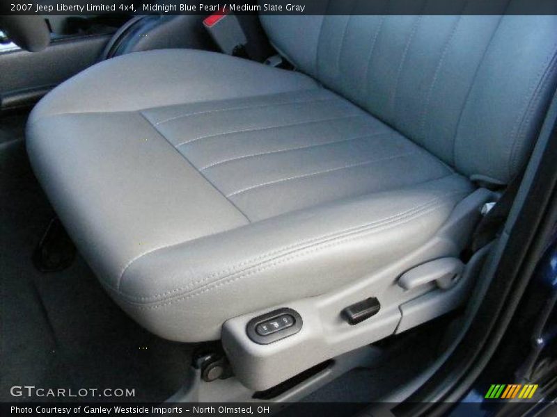 Midnight Blue Pearl / Medium Slate Gray 2007 Jeep Liberty Limited 4x4