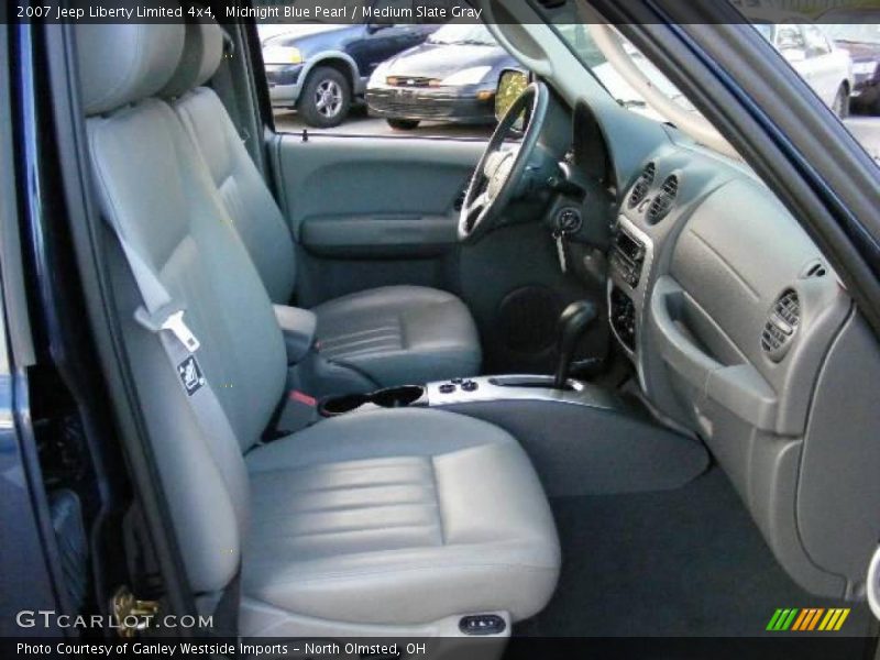 Midnight Blue Pearl / Medium Slate Gray 2007 Jeep Liberty Limited 4x4