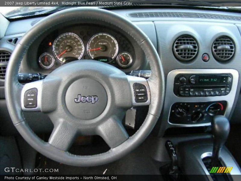 Midnight Blue Pearl / Medium Slate Gray 2007 Jeep Liberty Limited 4x4