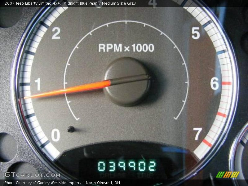 Midnight Blue Pearl / Medium Slate Gray 2007 Jeep Liberty Limited 4x4