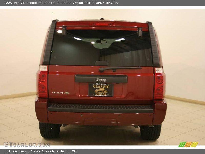 Red Rock Crystal Pearl / Dark Slate Gray 2009 Jeep Commander Sport 4x4