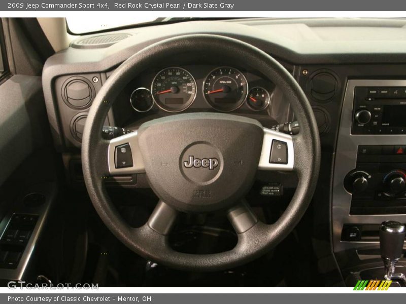 Red Rock Crystal Pearl / Dark Slate Gray 2009 Jeep Commander Sport 4x4