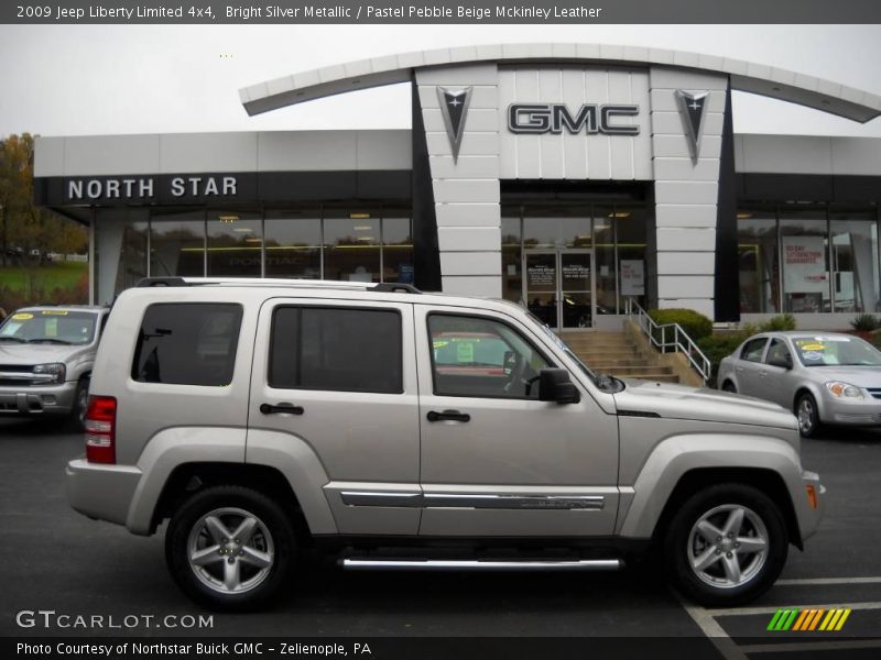 Bright Silver Metallic / Pastel Pebble Beige Mckinley Leather 2009 Jeep Liberty Limited 4x4