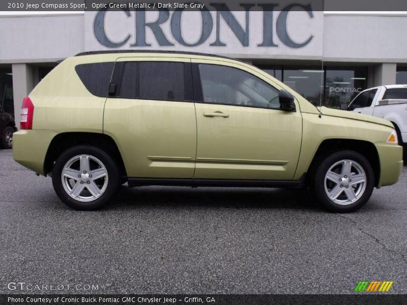 Optic Green Metallic / Dark Slate Gray 2010 Jeep Compass Sport