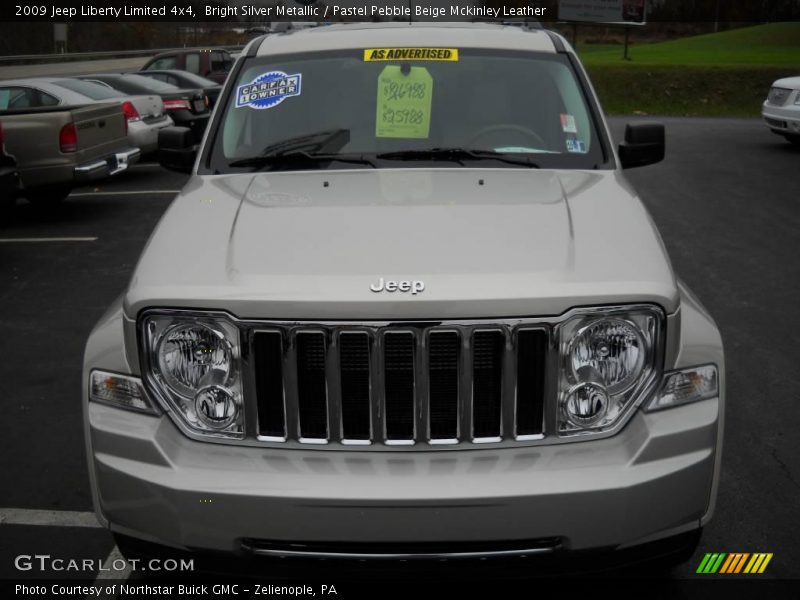 Bright Silver Metallic / Pastel Pebble Beige Mckinley Leather 2009 Jeep Liberty Limited 4x4