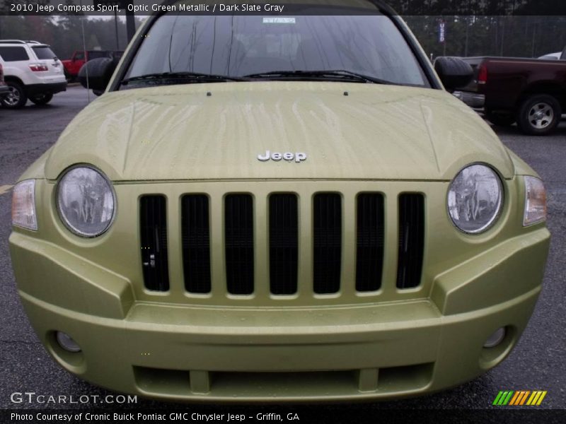 Optic Green Metallic / Dark Slate Gray 2010 Jeep Compass Sport