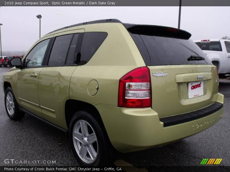 Optic Green Metallic / Dark Slate Gray 2010 Jeep Compass Sport