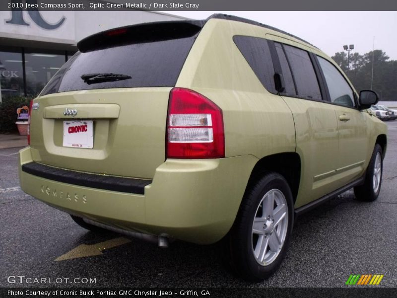 Optic Green Metallic / Dark Slate Gray 2010 Jeep Compass Sport
