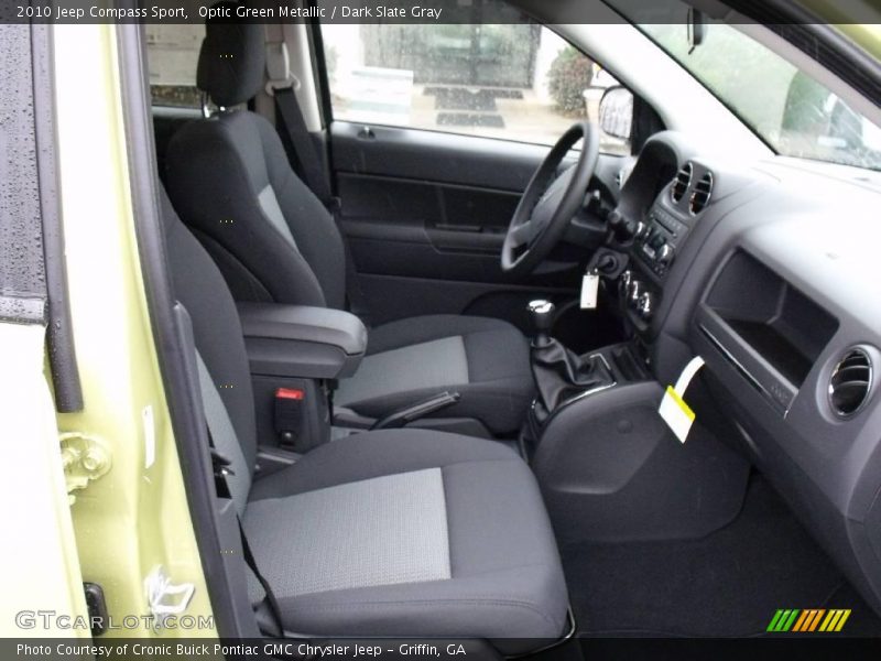 Optic Green Metallic / Dark Slate Gray 2010 Jeep Compass Sport