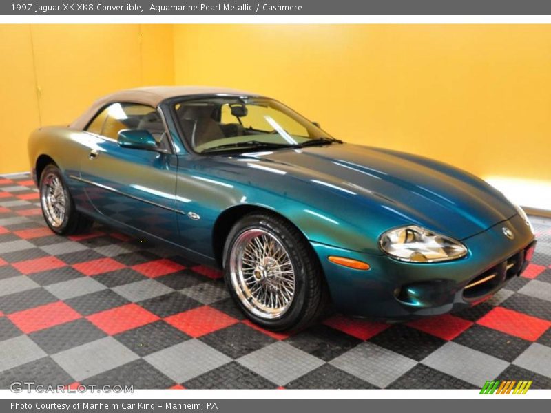 Aquamarine Pearl Metallic / Cashmere 1997 Jaguar XK XK8 Convertible