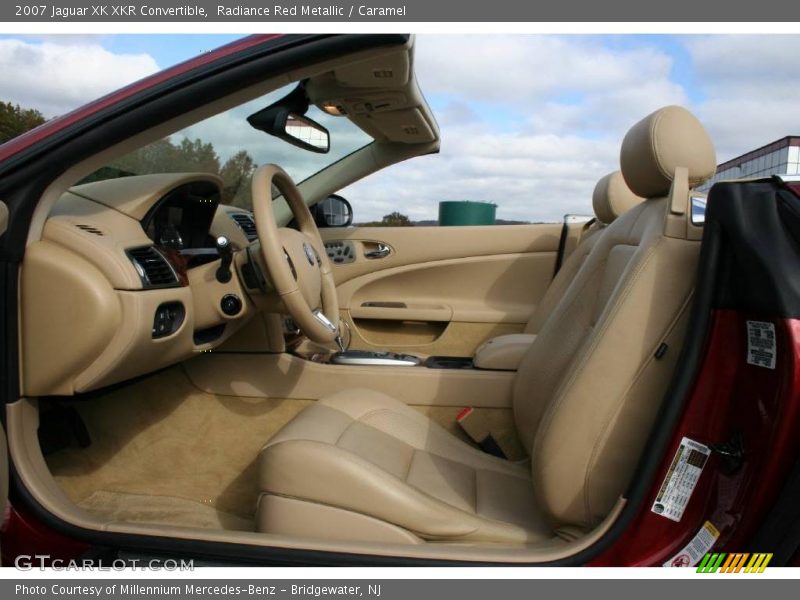 Radiance Red Metallic / Caramel 2007 Jaguar XK XKR Convertible
