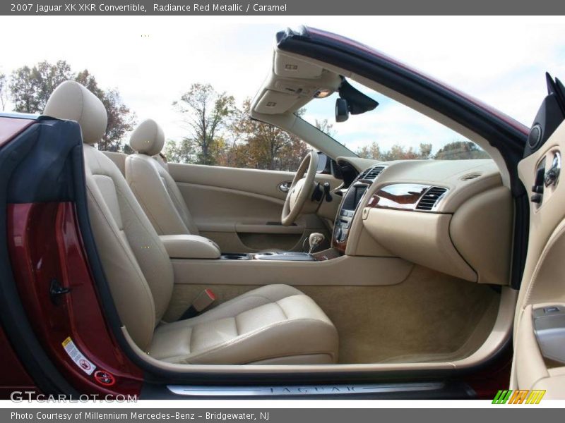 Radiance Red Metallic / Caramel 2007 Jaguar XK XKR Convertible