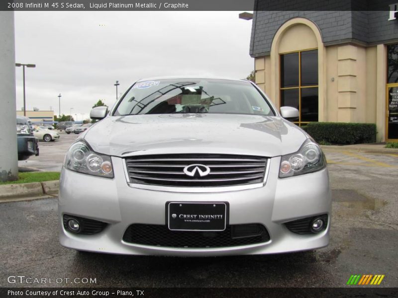 Liquid Platinum Metallic / Graphite 2008 Infiniti M 45 S Sedan