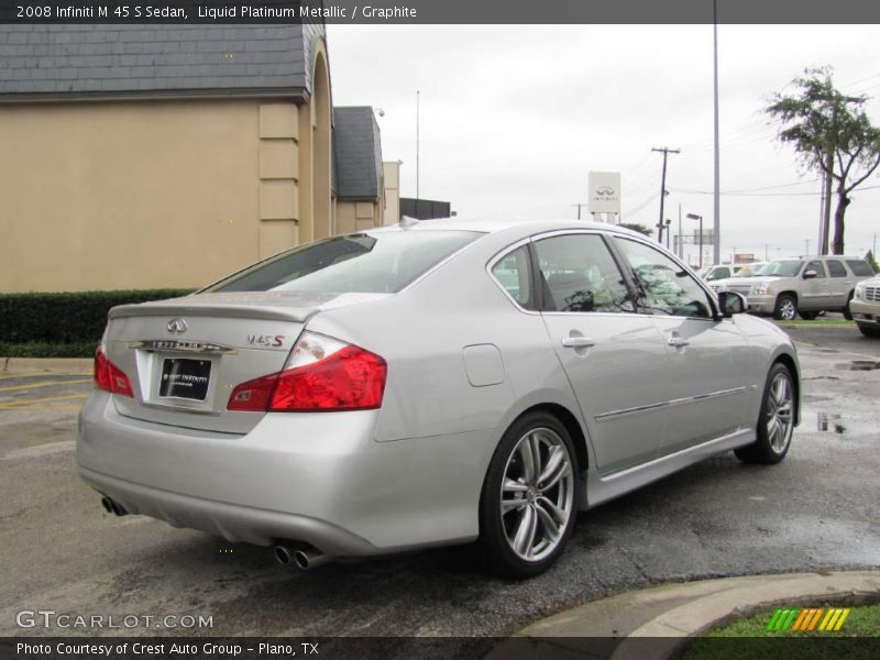 Liquid Platinum Metallic / Graphite 2008 Infiniti M 45 S Sedan
