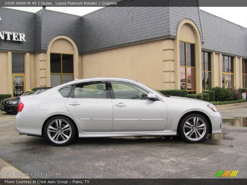 Liquid Platinum Metallic / Graphite 2008 Infiniti M 45 S Sedan