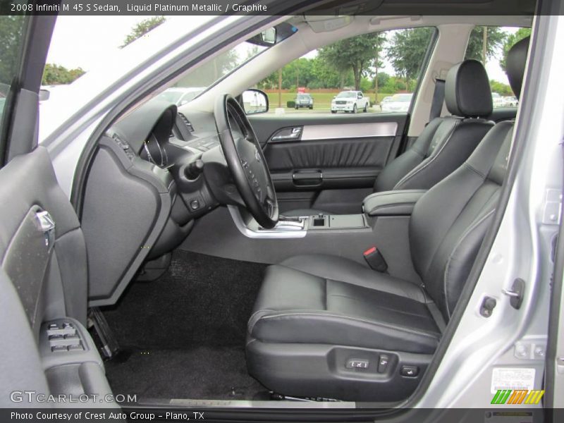 Liquid Platinum Metallic / Graphite 2008 Infiniti M 45 S Sedan