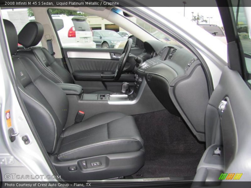 Liquid Platinum Metallic / Graphite 2008 Infiniti M 45 S Sedan