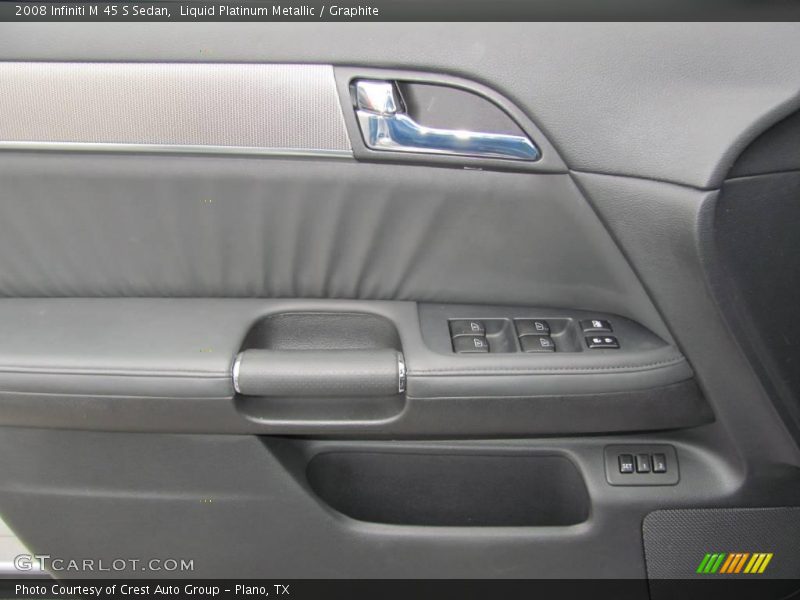 Liquid Platinum Metallic / Graphite 2008 Infiniti M 45 S Sedan