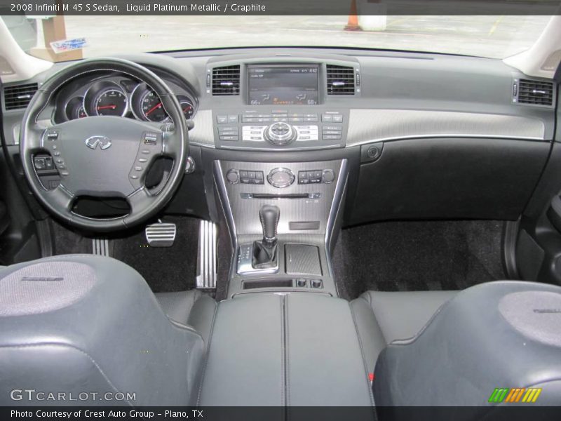 Liquid Platinum Metallic / Graphite 2008 Infiniti M 45 S Sedan