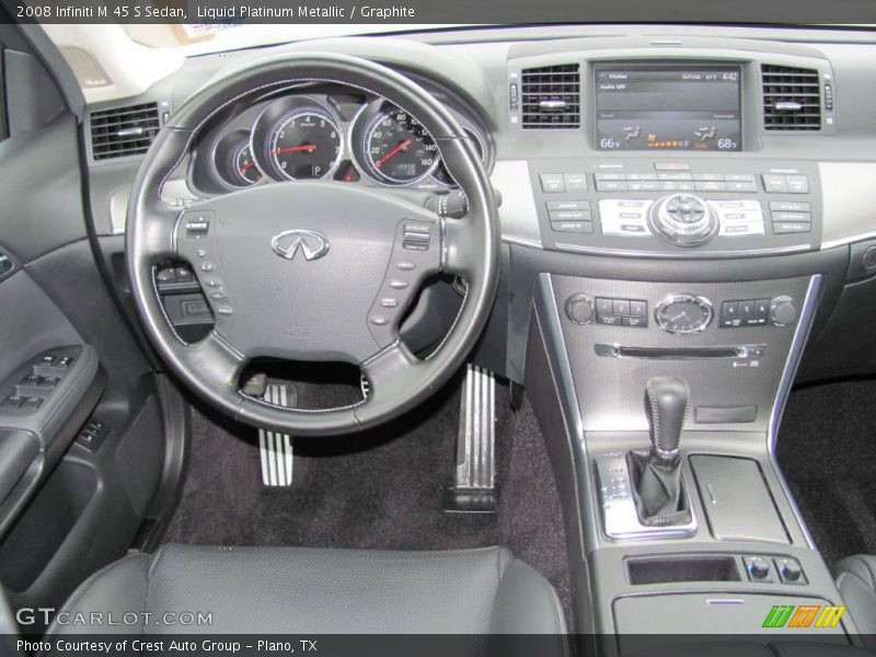 Liquid Platinum Metallic / Graphite 2008 Infiniti M 45 S Sedan