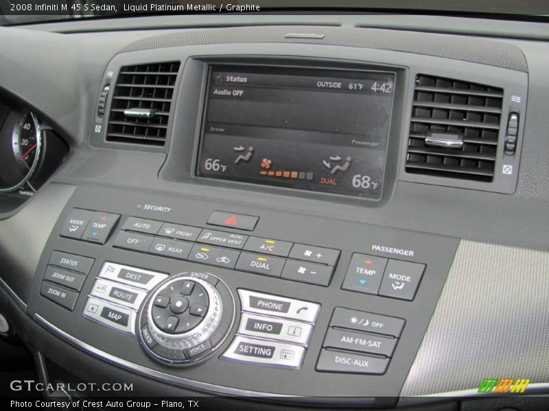 Liquid Platinum Metallic / Graphite 2008 Infiniti M 45 S Sedan