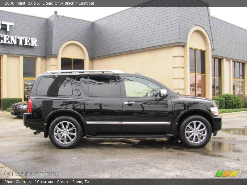 Liquid Onyx Black / Charcoal 2008 Infiniti QX 56